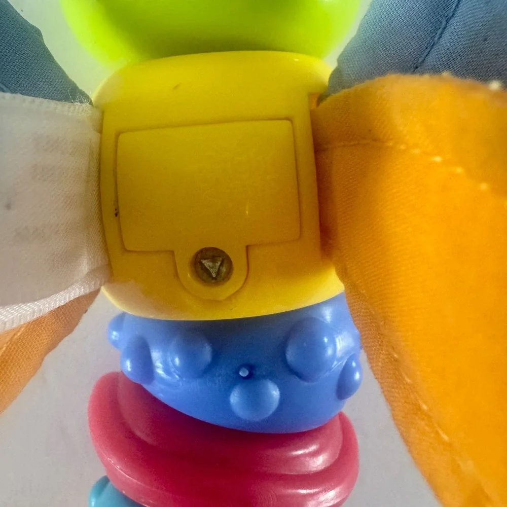 Bright Starts Twisty Bug Dragonfly Butterfly Light Up Music Baby Rattle WORKS
